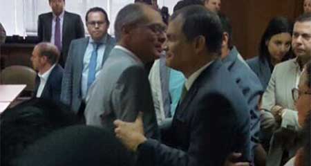 Correa visita a Jorge Glas en la Corte Nacional de Justicia
