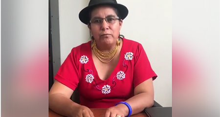 Lourdes Tibán pide que trasladen a Glas a la cárcel de la Roca en Guayaquil