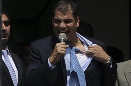 Correa dice que el 30s comandantes militares se demoraron en rescatarlo porque tenían intereses