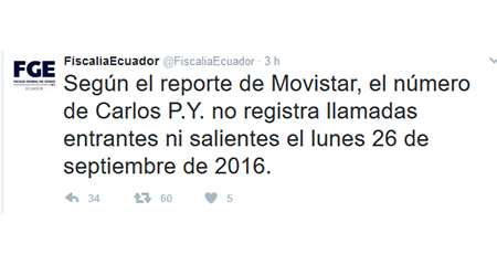 Fiscala del Ecuador desmiente afirmaciones de CAPAYA