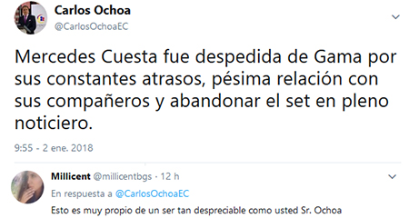 Asamblesta Mara Mercedes Cuesta responde ataques de Carlos Ochoa