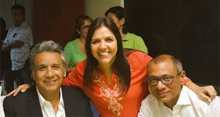 Ma. Alejandra Vicua la nueva vicepresidente de Ecuador. Mire aqu quienes votaron por ella.