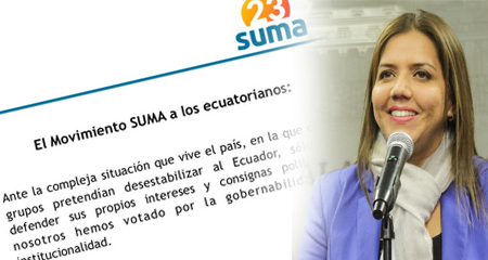 Crticas a SUMA -partido de Mauricio Rodas- tras votar a favor de Ma. Alejandra Vicua