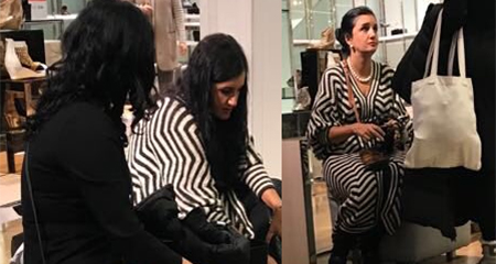 Rosana Alvarado es captada de compras en Nueva York