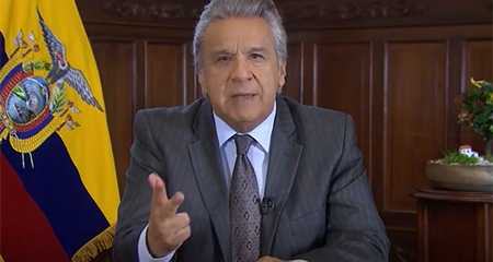 Lenin Moreno dice estar escandalizado por la corrupcin en el corresmo, tras recibir informe de la ONU