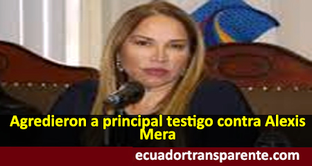 Pamela Martnez, principal testigo contra Alexis Mera habra sido agredida, segn fiscal Diana Salazar