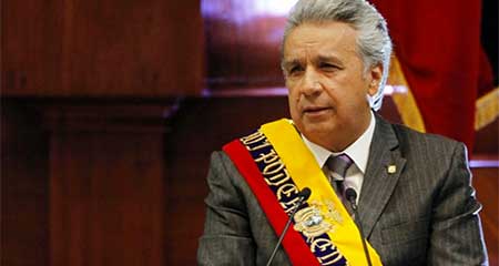 Lenn Moreno sincera la economa de Ecuador y soporta la sedicin del castrochavismo