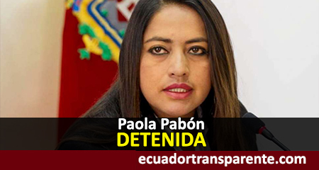 Paola Pabn detenida tras violentas protestas en Quito