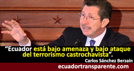 Carlos Snchez Berzan: violencia ocurrida en protestas en Ecuador es causada por el castrochavismo (audio)