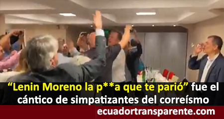 Grupo de argentinos insultan a Lenin Moreno, mientras Correa re