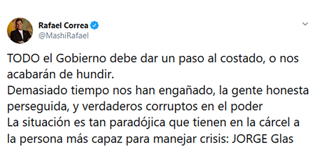 En medio de la crisis por Coronavirus, Correa est ms preocupado por recuperar el poder?