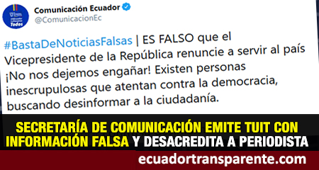 Secretara de Comunicacin emiti un tuit con informacin falsa (fake news)