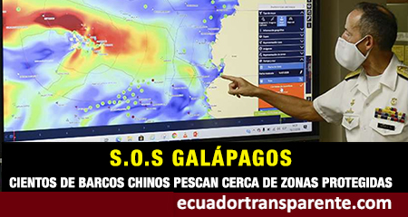 Con el hashtag #SOSGALAPAGOS se denuncia pesca de barcos chinos cerca de Galpagos