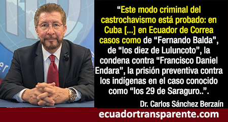 Correa convirti al Ecuador en narcoestado y su sistema judicial fue usado para perseguir, seala Director del Interamerican Institute for Democracy