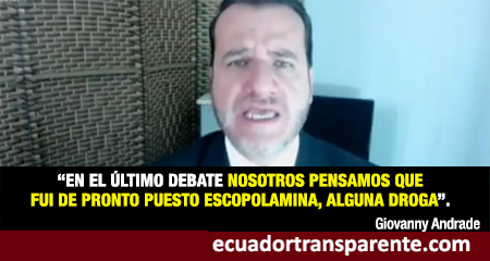 Candidato presidencial dice que fue drogado en el debate y por eso perdi el contexto