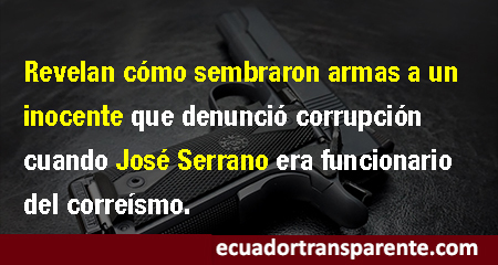 Exasesor de Jos Serrano denuncia que fue amenazado para sembrar evidencias en contra de Diego Vallejo